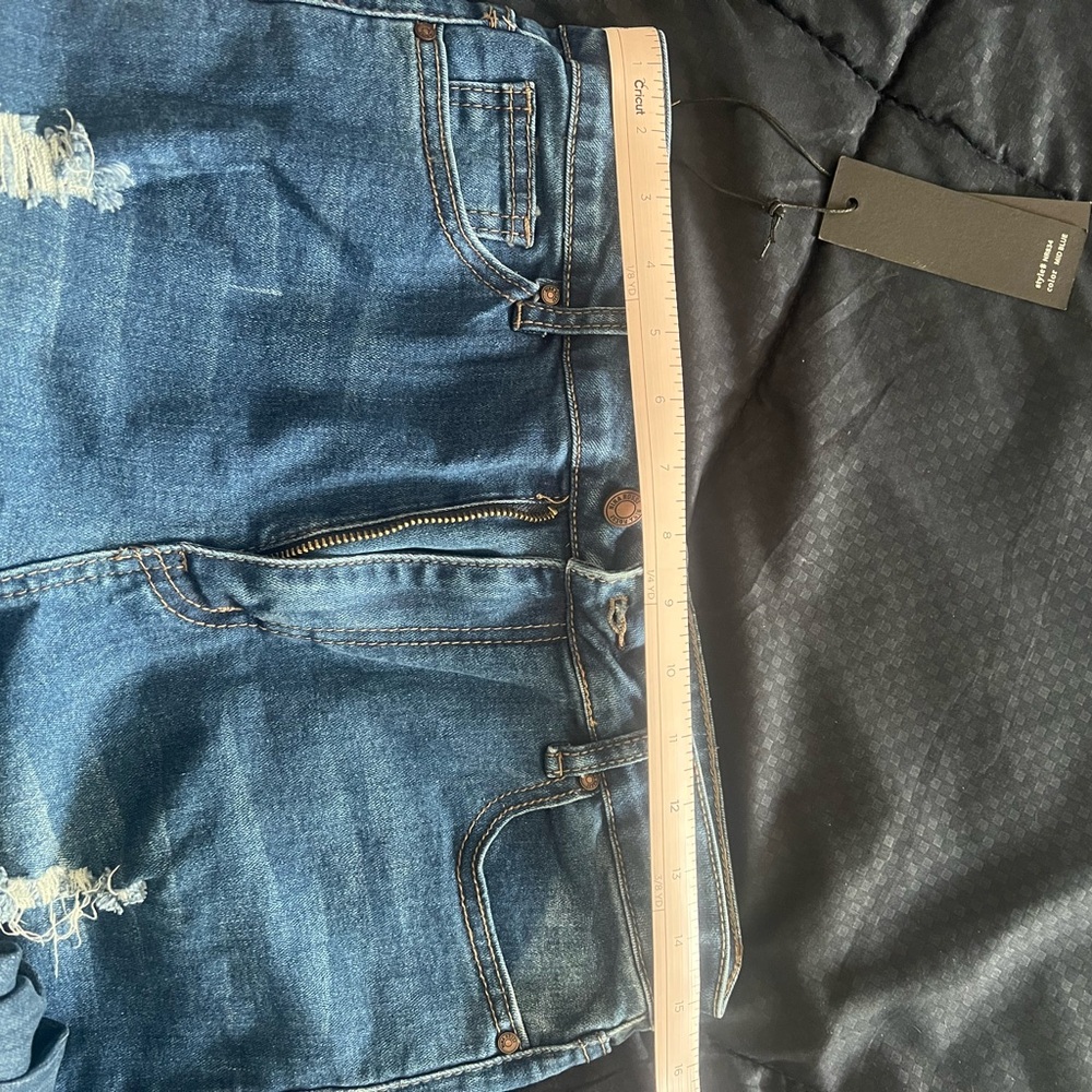 Rina Rossi Dark Blue Slim Straight Jeans